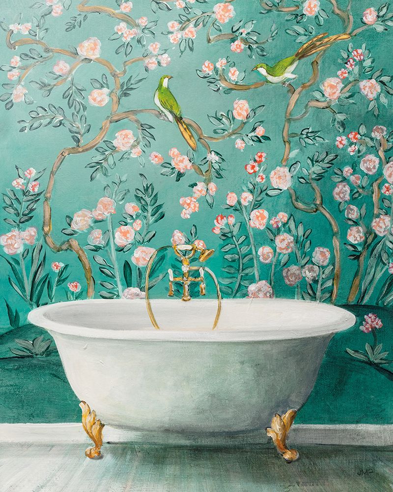 Chinoiserie Bath II art print by Julia Purinton for $57.95 CAD