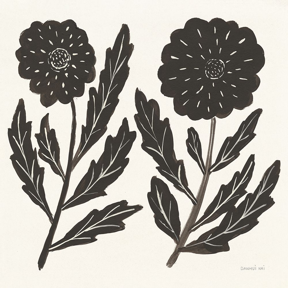 Floral Simplicity II Cream art print by Danhui Nai for $57.95 CAD