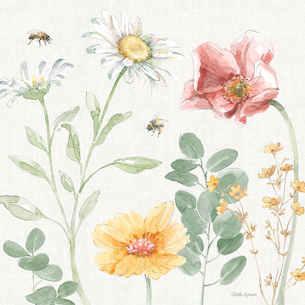 Daisy Days II art print by Beth Grove for $57.95 CAD