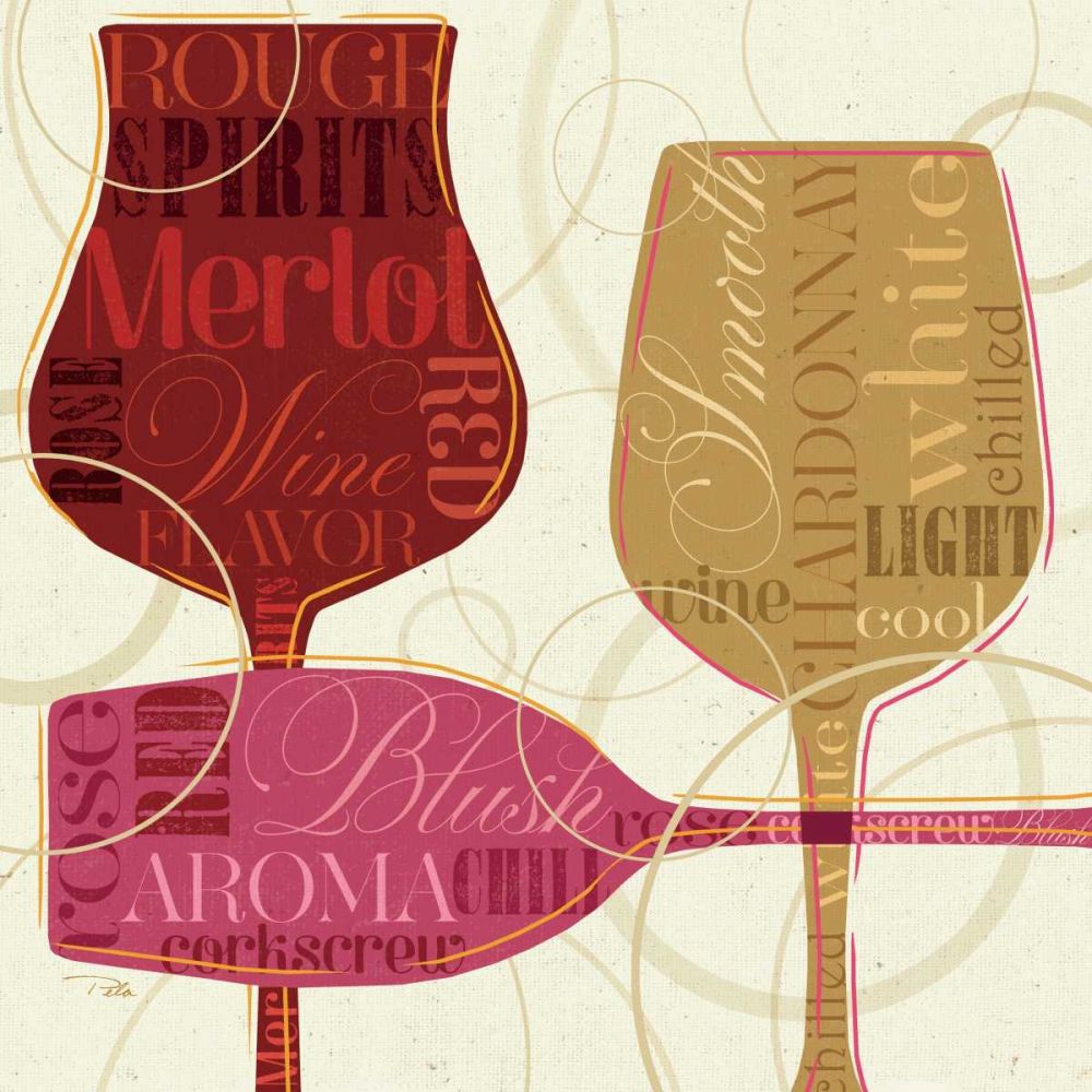 Colorful Wine I art print by Pela Studio for $57.95 CAD