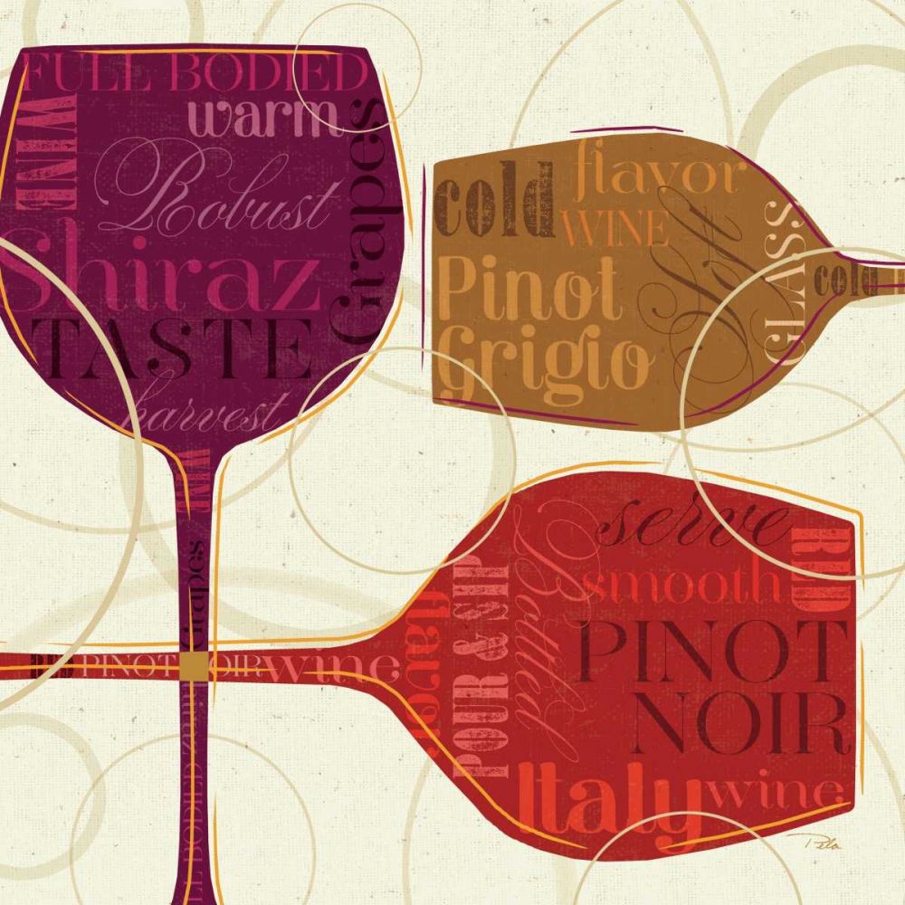 Colorful Wine II art print by Pela Studio for $57.95 CAD