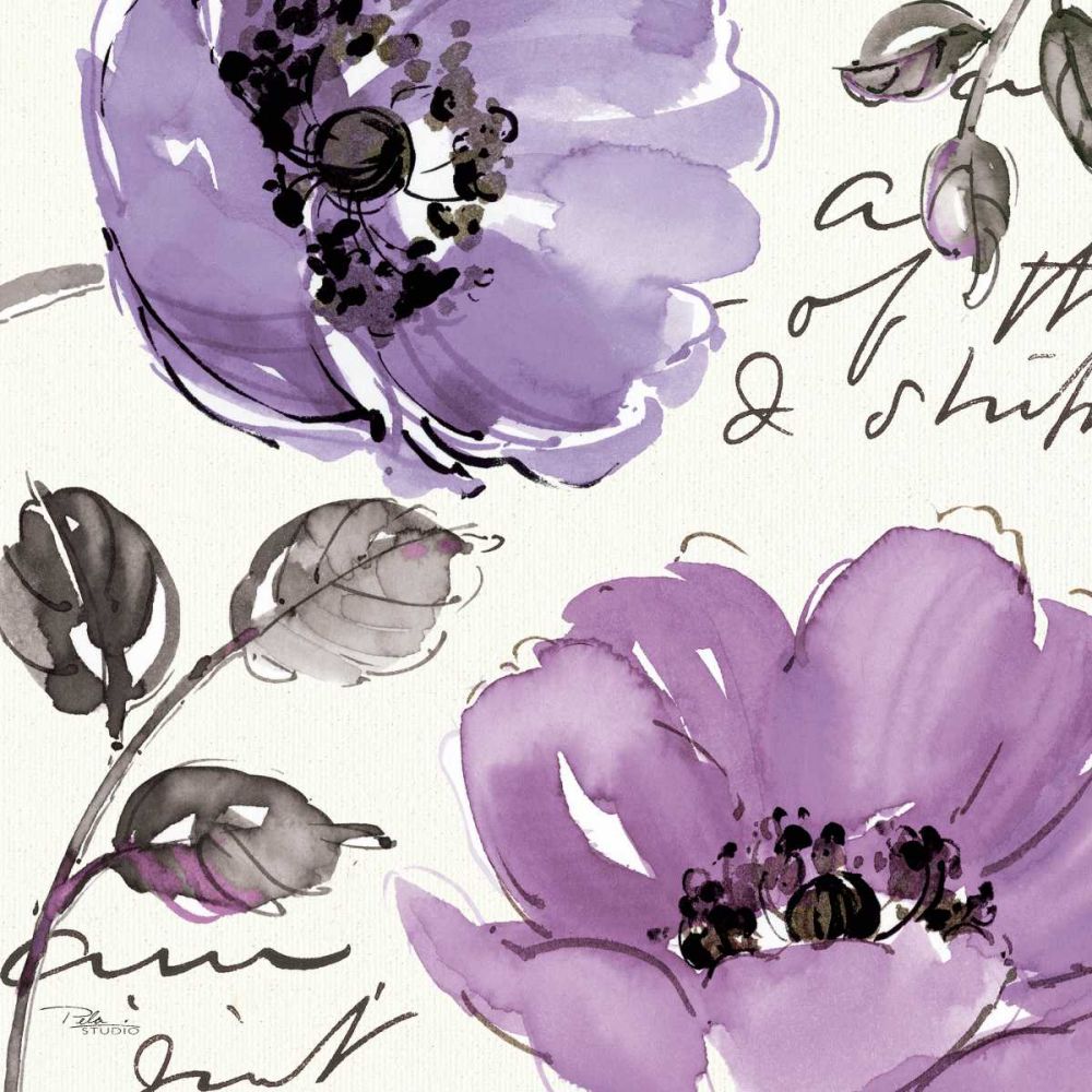 Floral Waltz Plum II art print by Pela Studio for $57.95 CAD