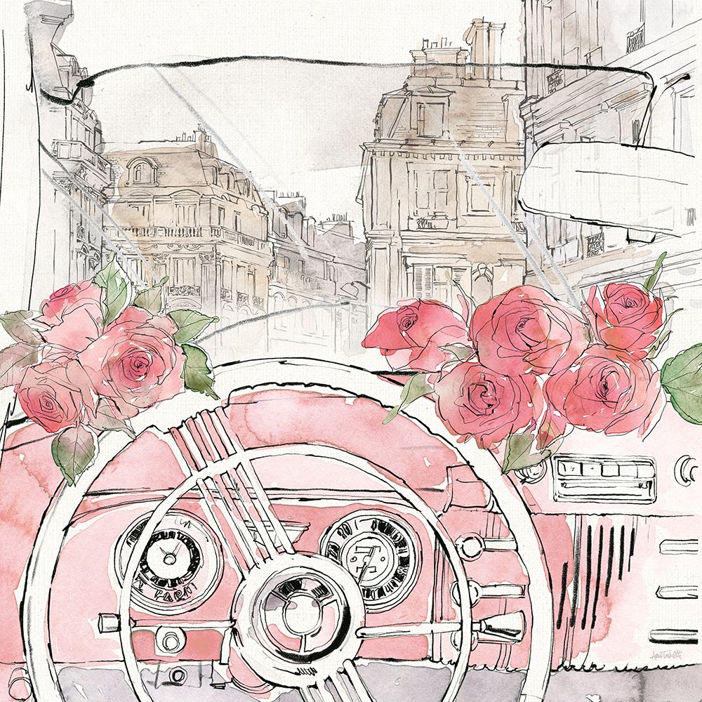 Vintage Travel II art print by Anne Tavoletti for $57.95 CAD