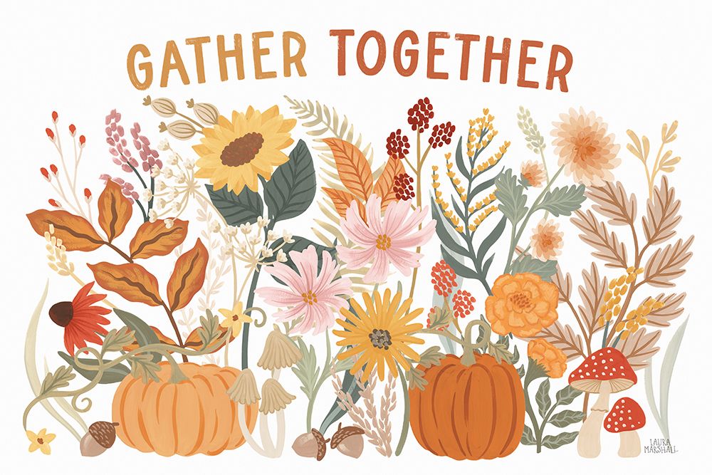Autumn Meadow I art print by Laura Marshall for $57.95 CAD