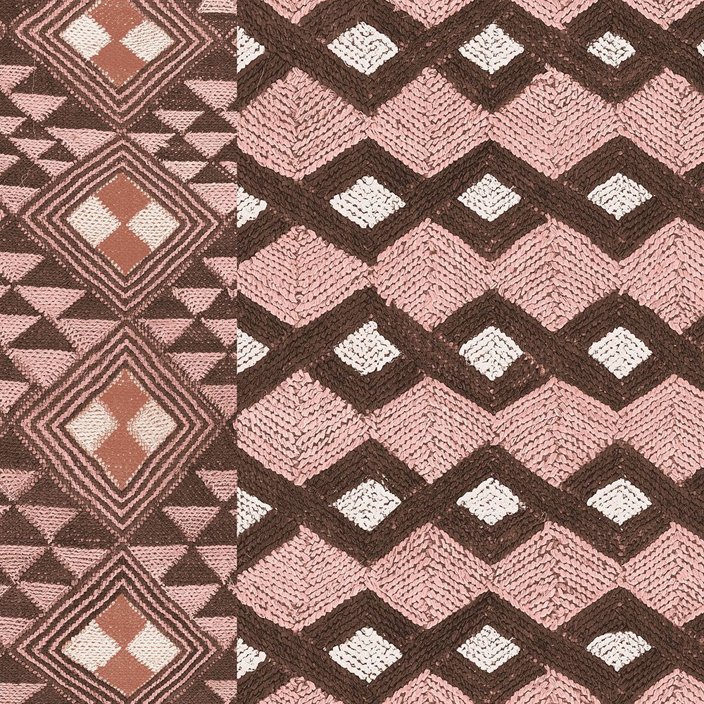 Kuba Cloth Mat I Blush Crop art print by Sue Schlabach for $57.95 CAD