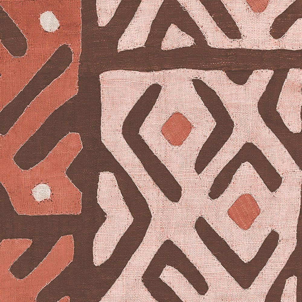Kuba Cloth I Square I Blush art print by Wild Apple Portfolio for $57.95 CAD
