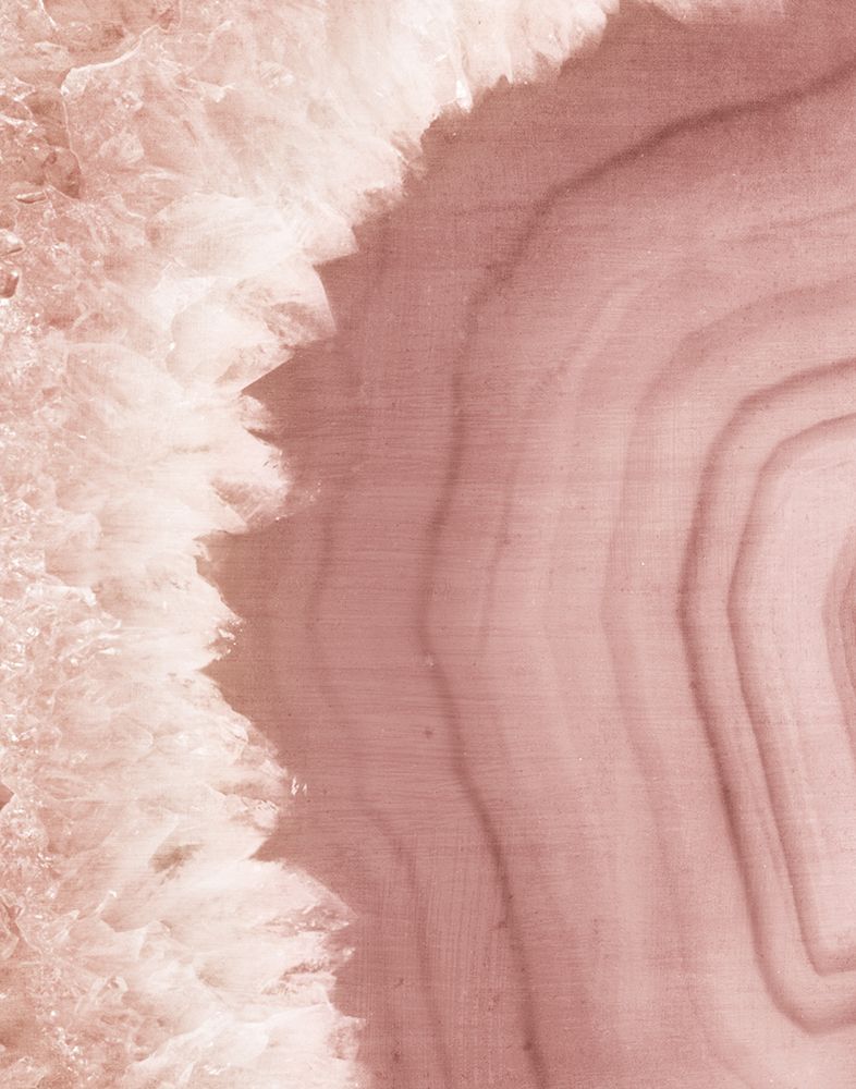 Agate Geode I Blush art print by Wild Apple Portfolio for $57.95 CAD