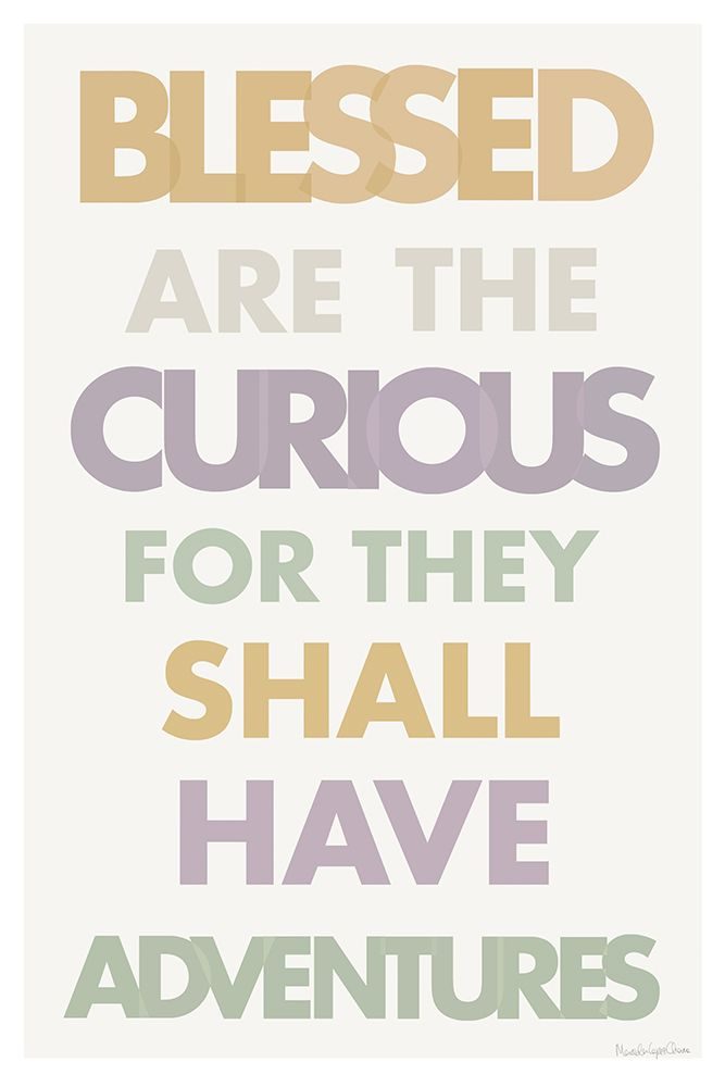 Blessed are the Curious II Pastel art print by Mercedes Lopez Charro for $57.95 CAD