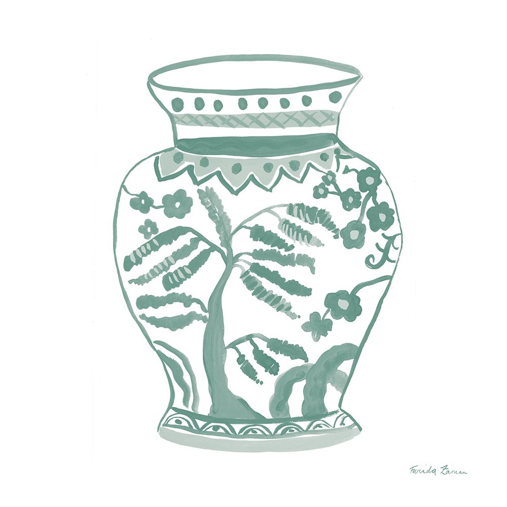 Chinoiserie IV Pastel art print by Farida Zaman for $57.95 CAD