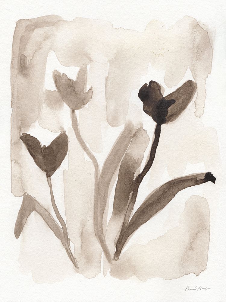 Sepia Florals I art print by Pamela Munger for $57.95 CAD