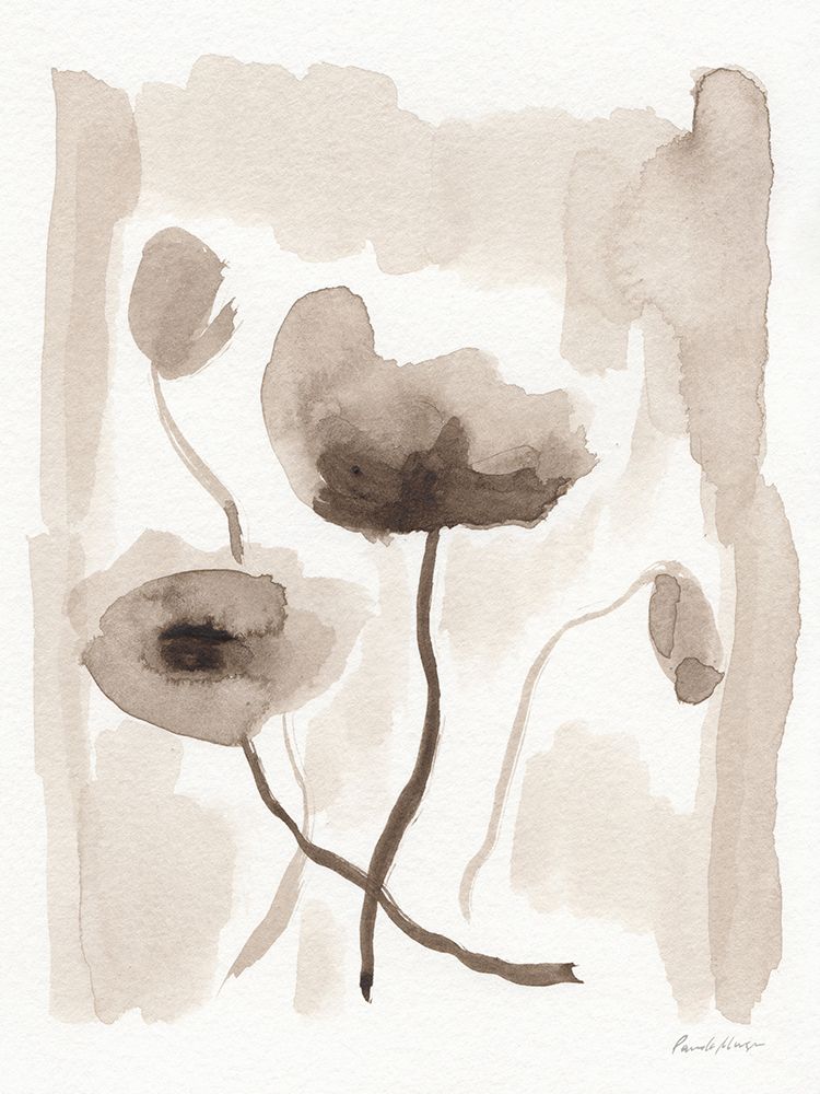 Sepia Florals II art print by Pamela Munger for $57.95 CAD
