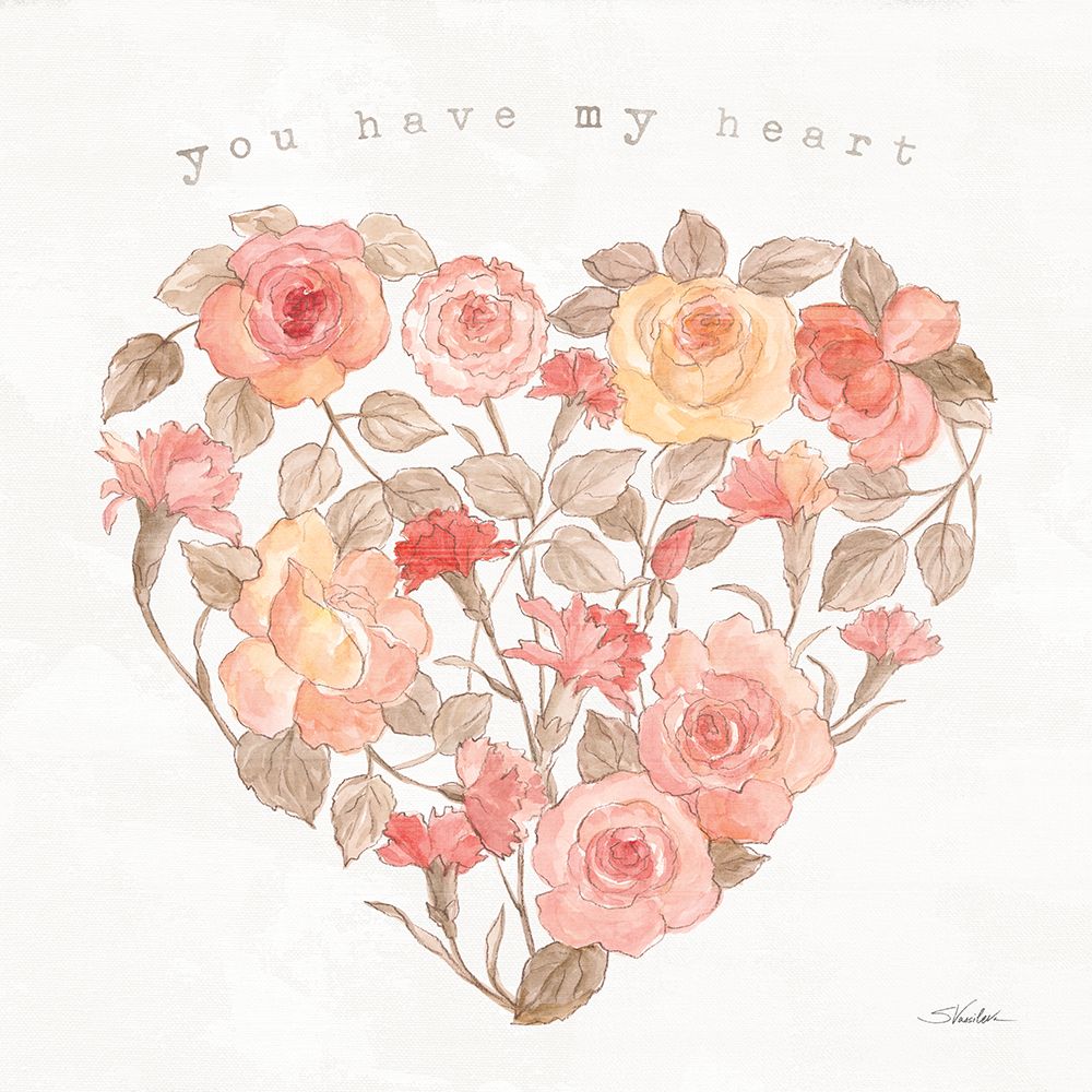 Romantic Blooms VI art print by Silvia Vassileva for $57.95 CAD