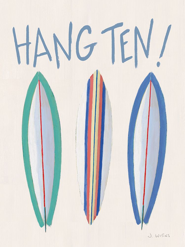 Beach Ride Hang Ten XIII art print by James Wiens for $57.95 CAD