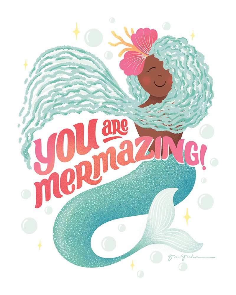 Mermazing I art print by Gia Graham for $57.95 CAD