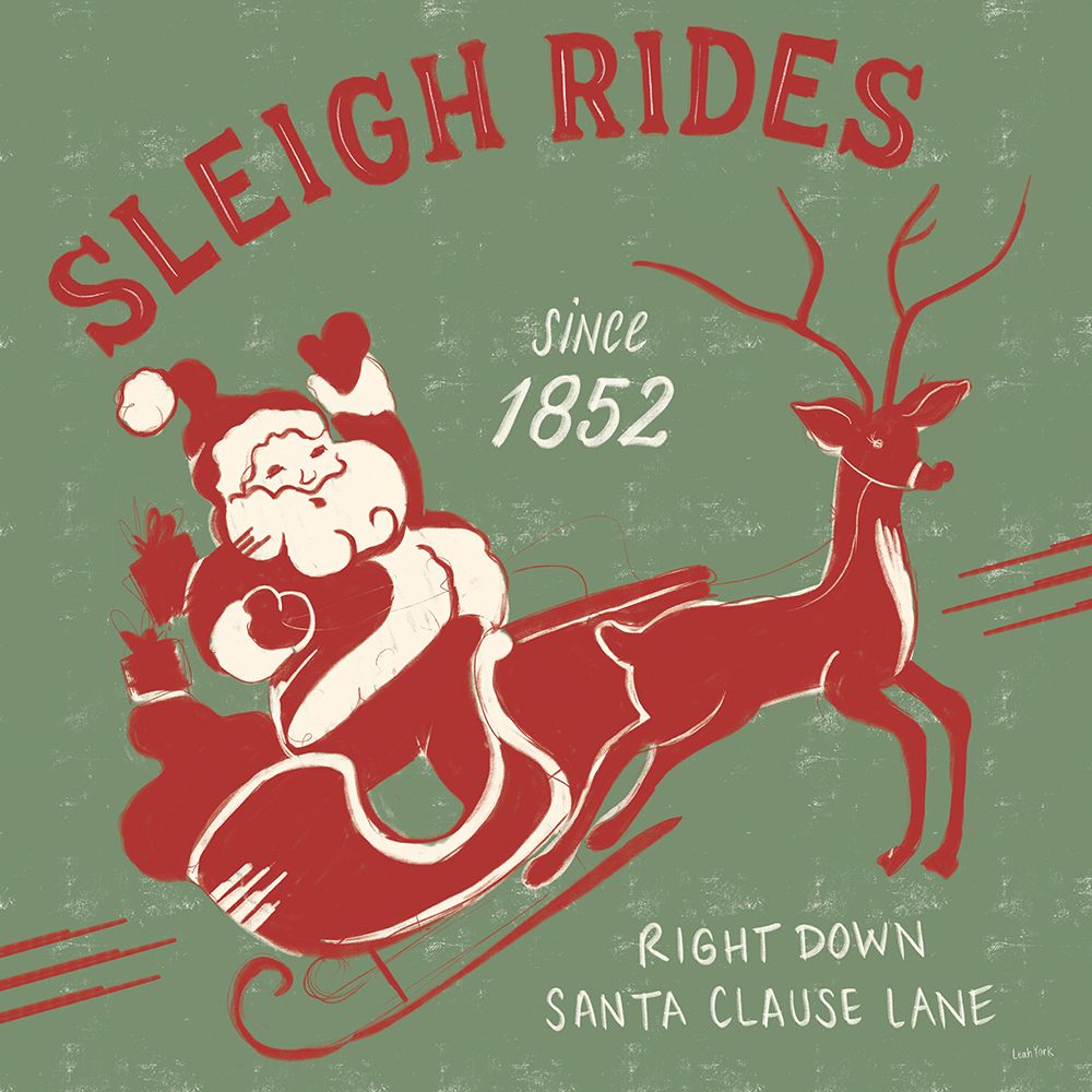 Christmas Nostalgia III art print by Leah York for $57.95 CAD