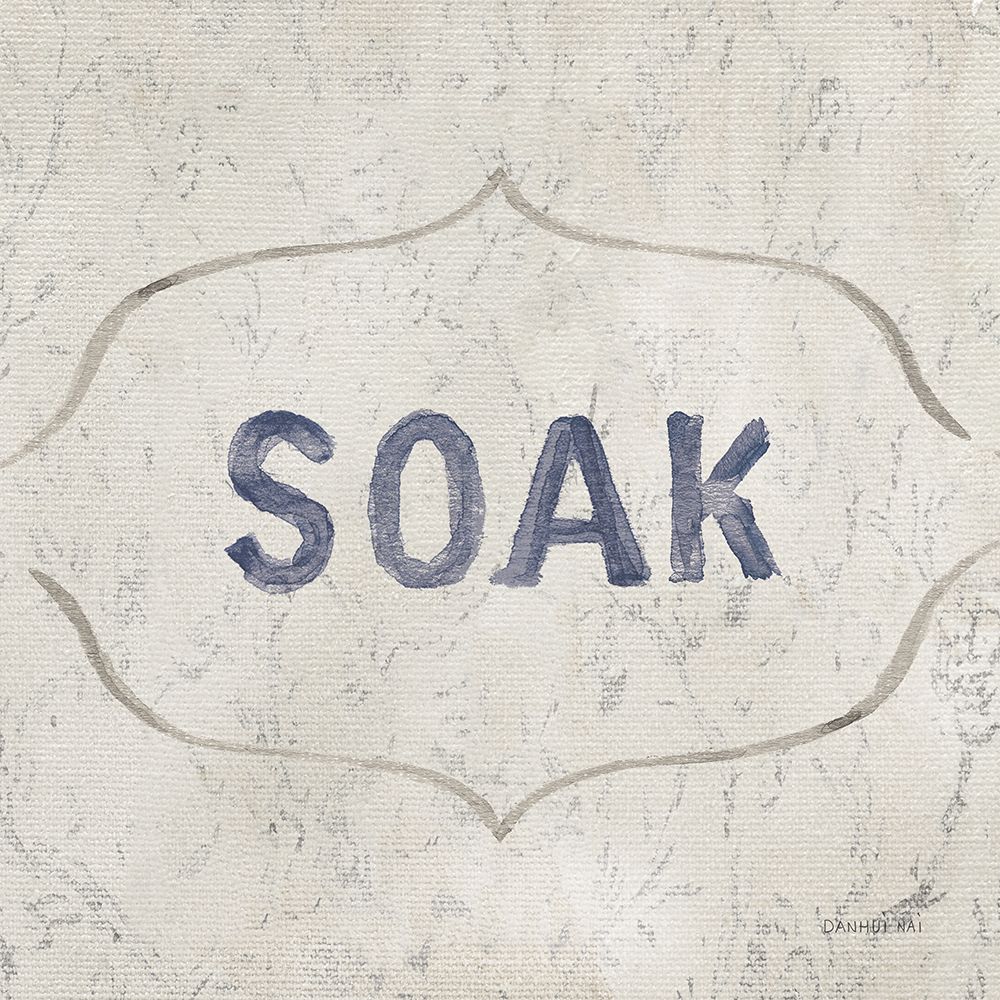 Victorian Bath Words III Sq art print by Danhui Nai for $57.95 CAD