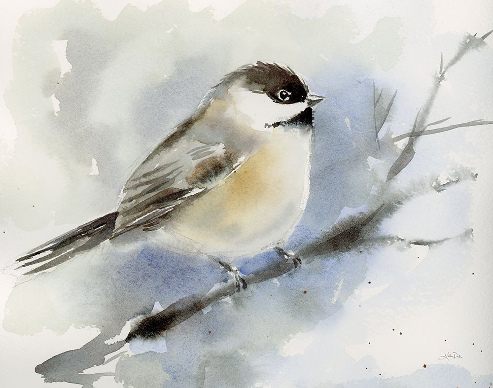 Winter Chickadee art print by Katrina Pete for $57.95 CAD