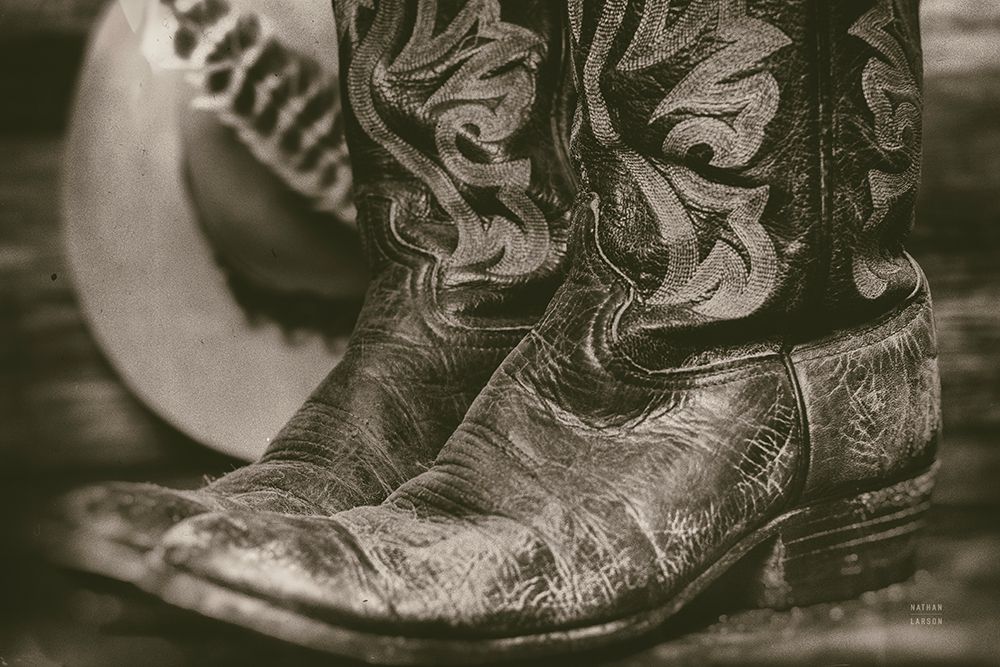 Cowboy Boots I art print by Nathan Larson for $57.95 CAD