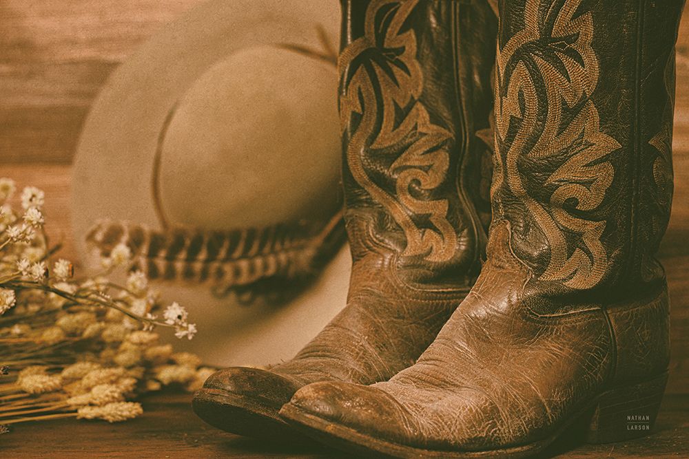 Cowboy Boots V art print by Nathan Larson for $57.95 CAD