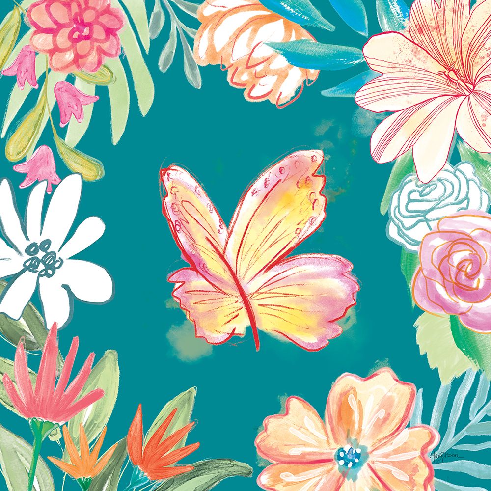Flower Fun IV Dark art print by Mary Urban for $57.95 CAD