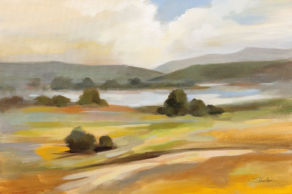 Tranquil Landscape art print by Silvia Vassileva for $57.95 CAD
