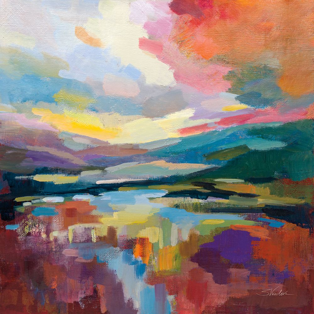 Crimson Sky art print by Silvia Vassileva for $57.95 CAD