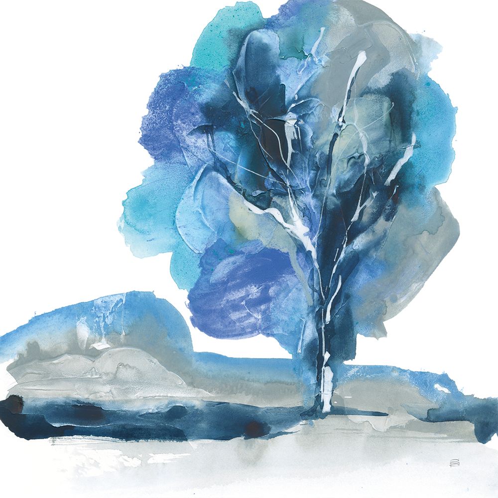 Blue Impasto I art print by Chris Paschke for $57.95 CAD