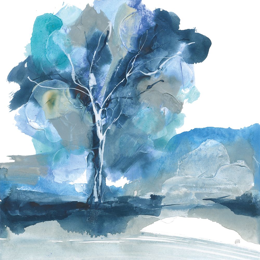 Blue Impasto II art print by Chris Paschke for $57.95 CAD