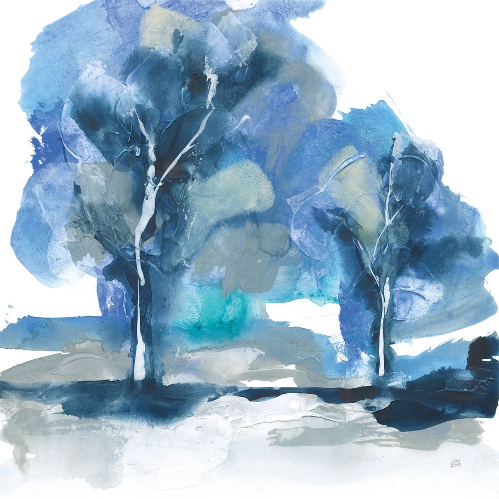Blue Impasto IV art print by Chris Paschke for $57.95 CAD