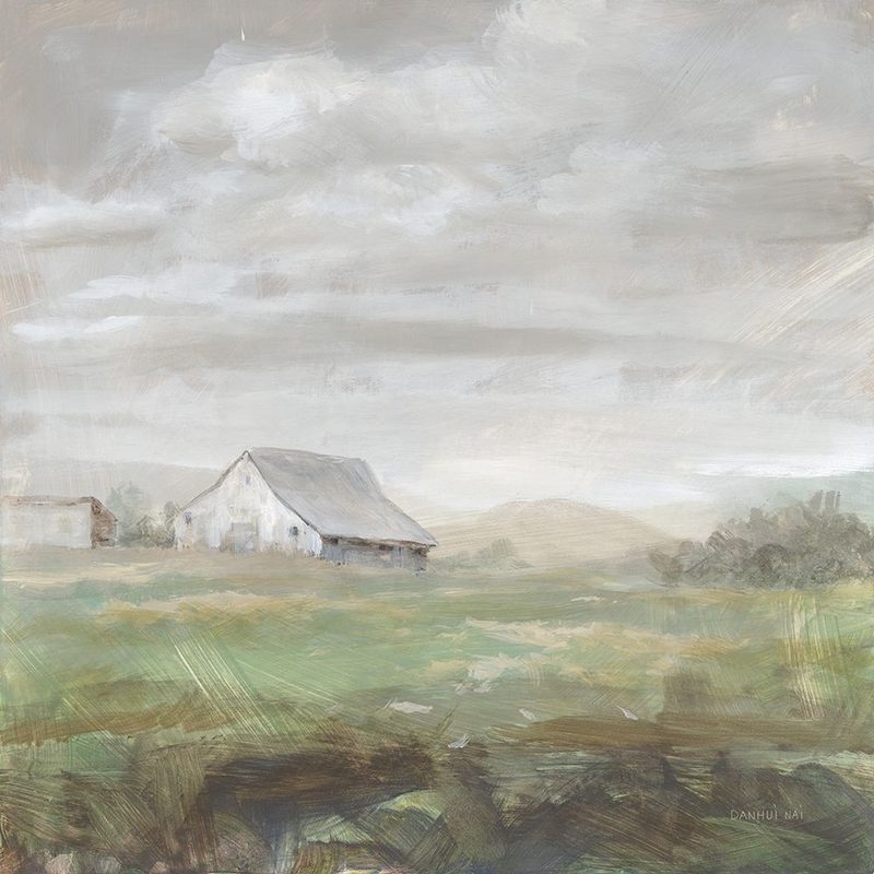 White Barn Fields art print by Danhui Nai for $57.95 CAD