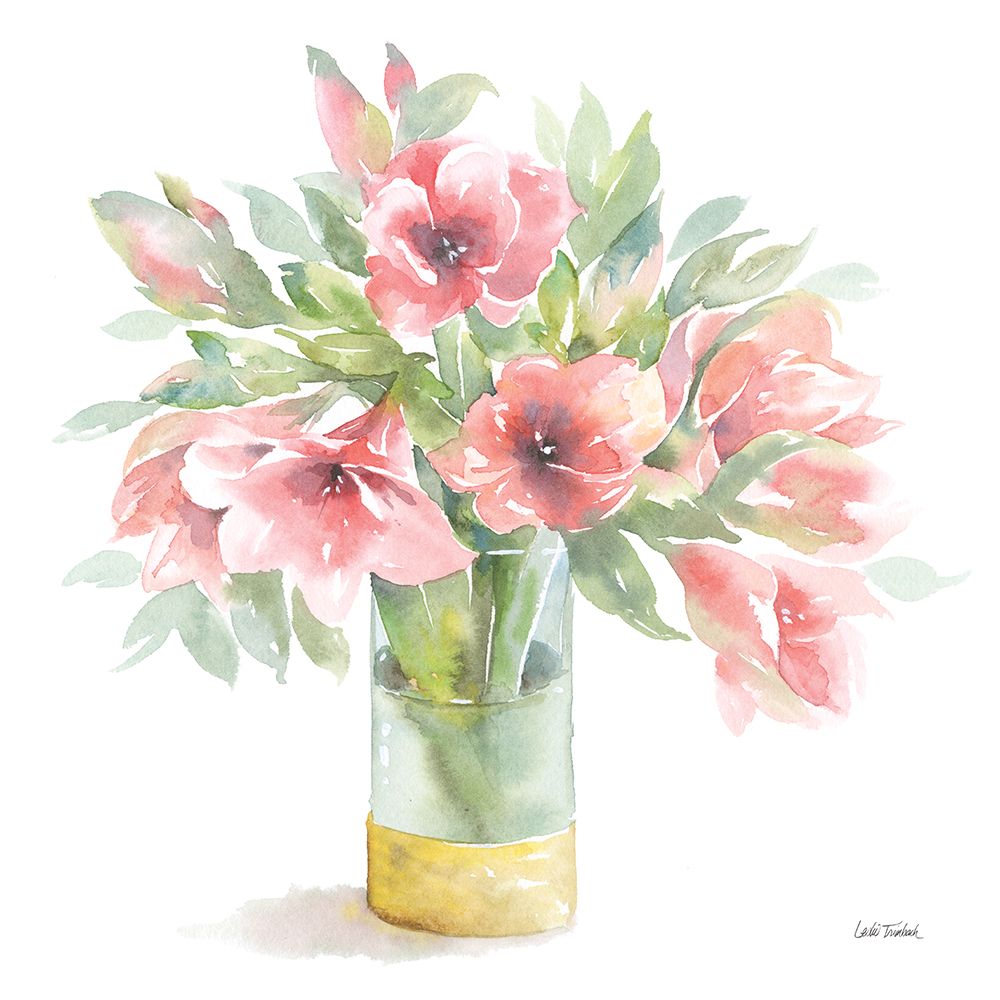 Pink Amaryllis art print by Leslie Trimbach for $57.95 CAD