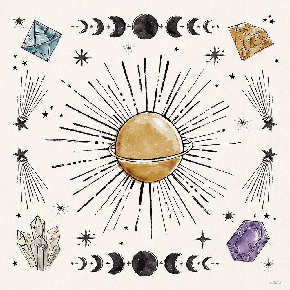 Mystic Moon VII art print by Anne Tavoletti for $57.95 CAD