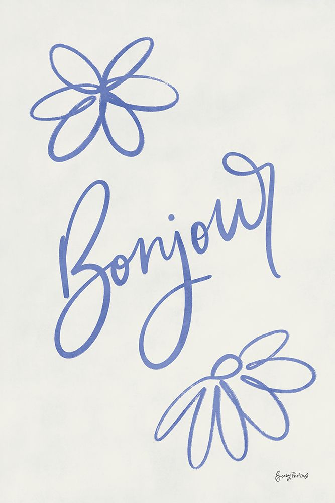French Phrases II art print by Becky Thorns for $57.95 CAD