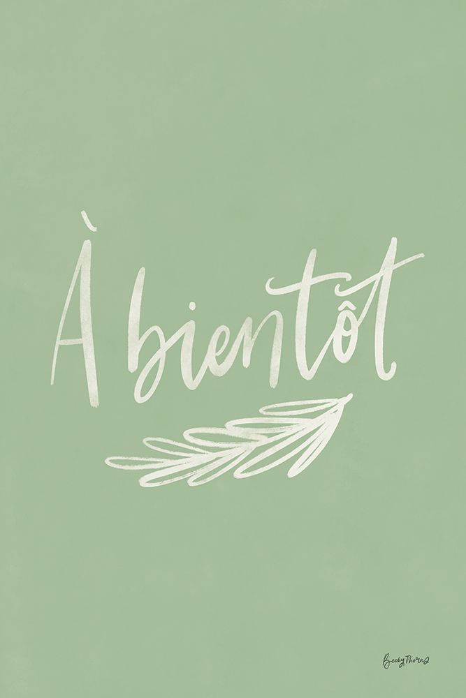 French Phrases IV art print by Becky Thorns for $57.95 CAD