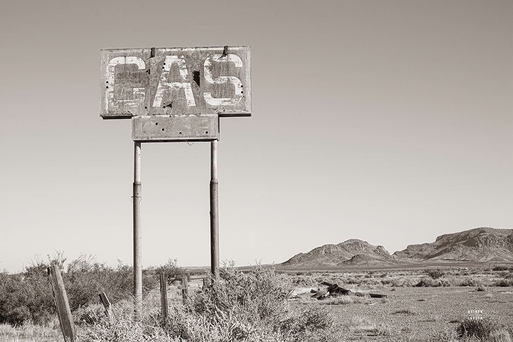 Southwest Gas Station art print by Nathan Larson for $57.95 CAD