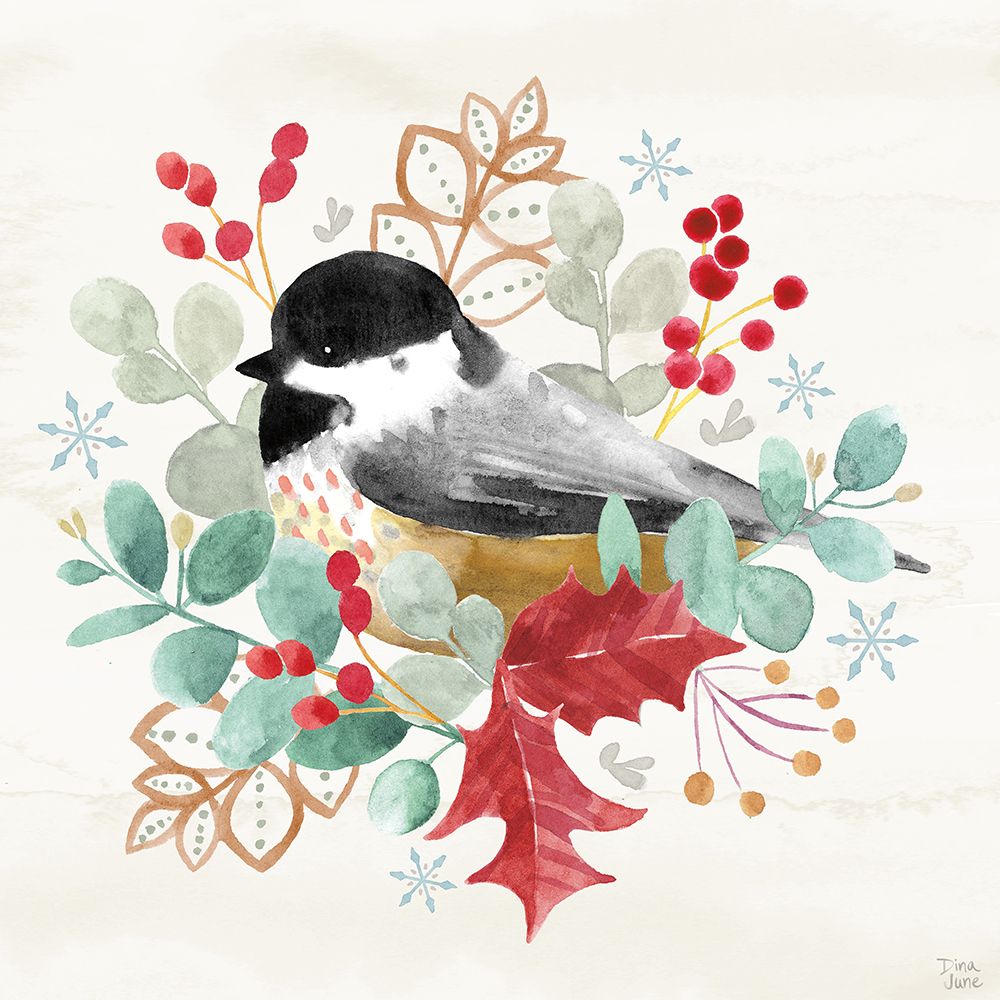 Snowy Critters V art print by Dina June for $57.95 CAD