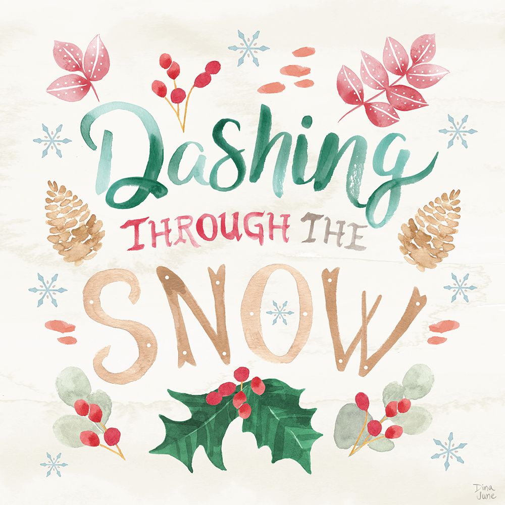 Snowy Critters VI art print by Dina June for $57.95 CAD