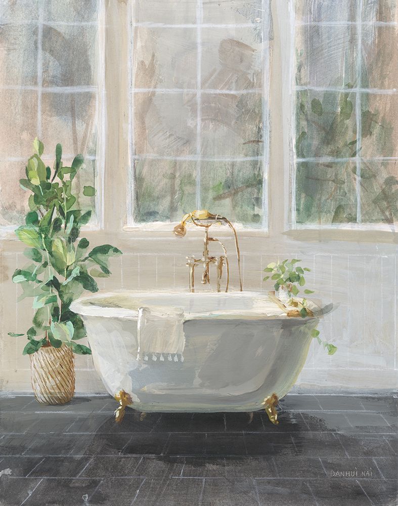 Simple Pleasures Bath I art print by Danhui Nai for $57.95 CAD