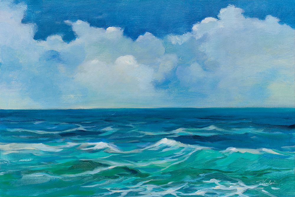 Emerald Wave art print by Silvia Vassileva for $57.95 CAD
