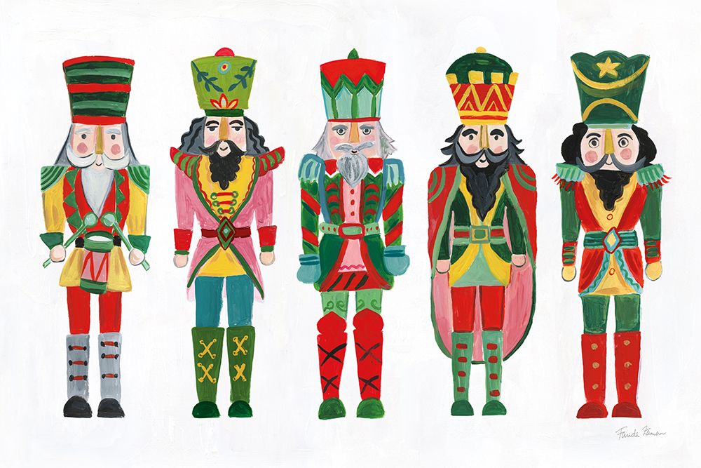 Holiday Nutcrackers I art print by Farida Zaman for $57.95 CAD
