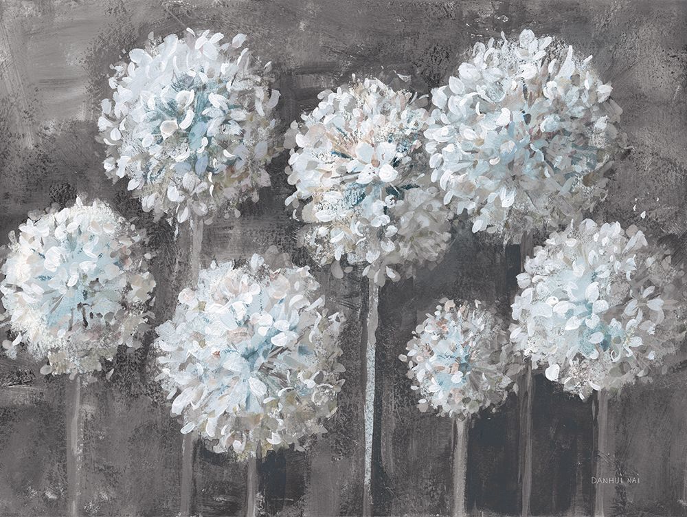 Simple Agapanthus Gray art print by Danhui Nai for $57.95 CAD