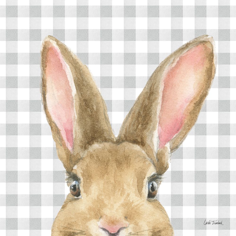 Garden Bunnies VII art print by Leslie Trimbach for $57.95 CAD