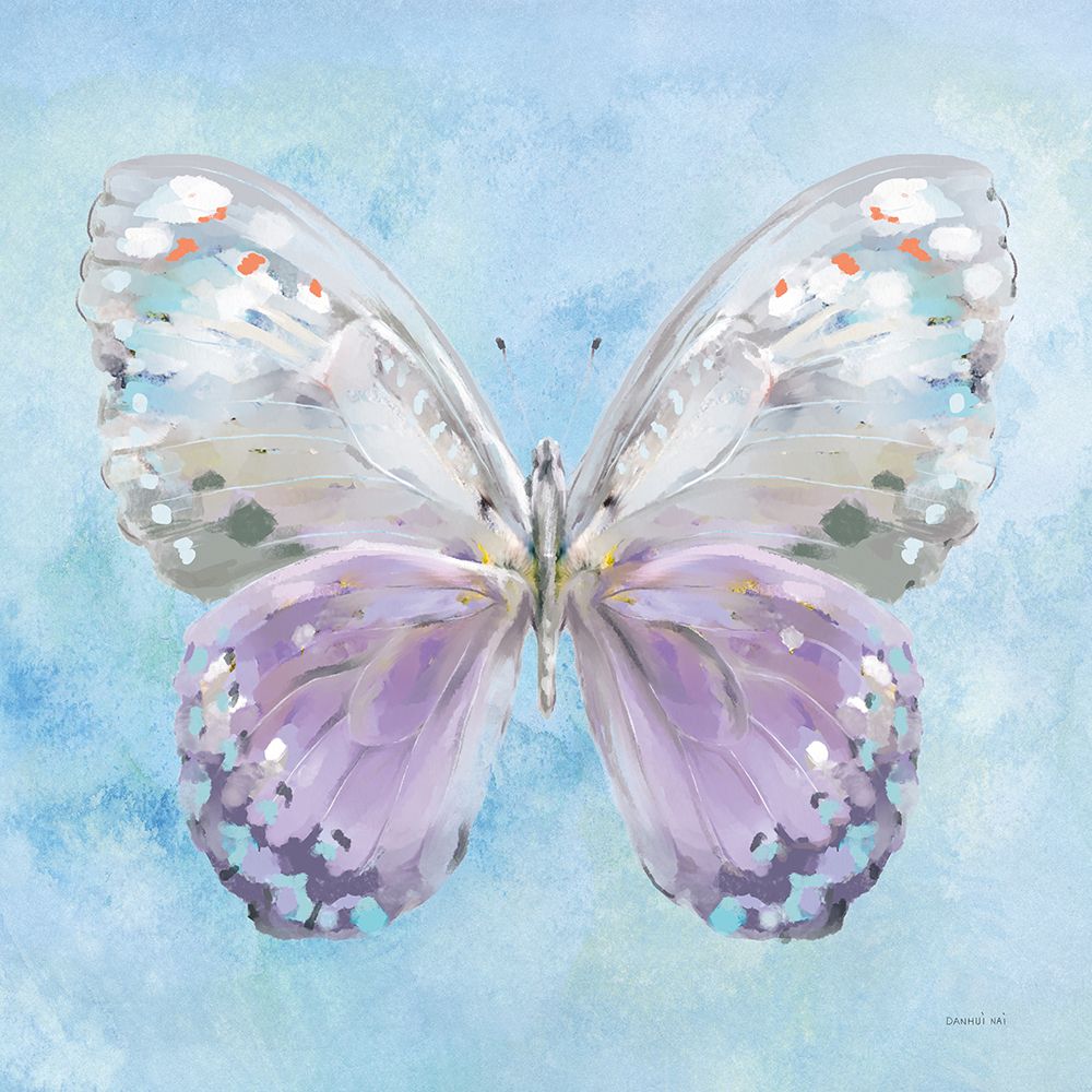 Aflutter II Watercolor art print by Danhui Nai for $57.95 CAD