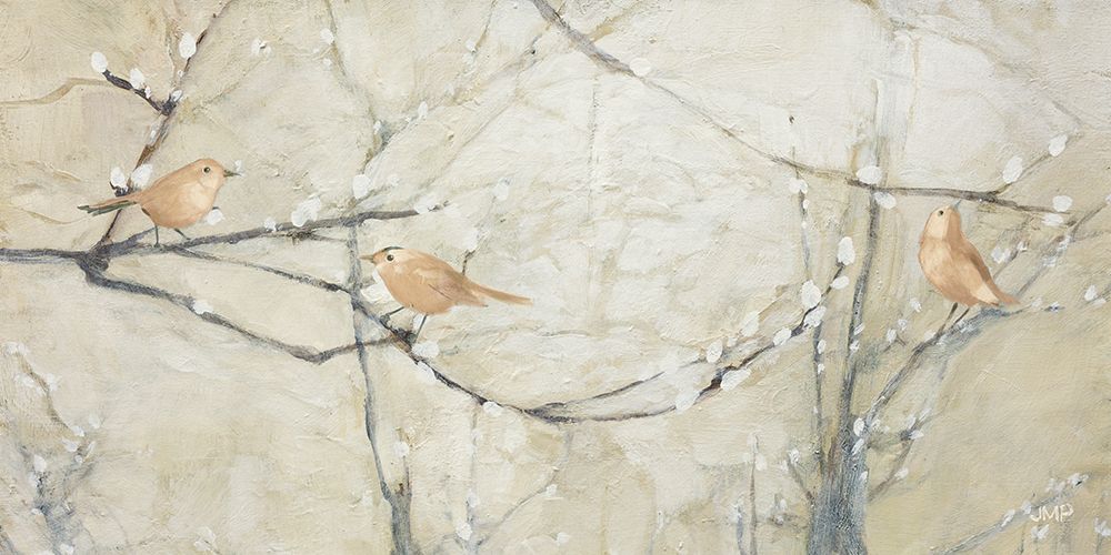 Budding Pussy Willow with Birds art print by Julia Purinton for $57.95 CAD
