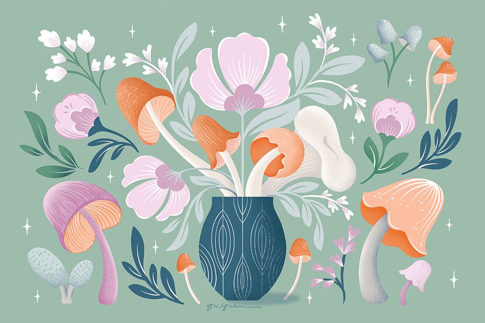 Fantastic Fungi I art print by Gia Graham for $57.95 CAD