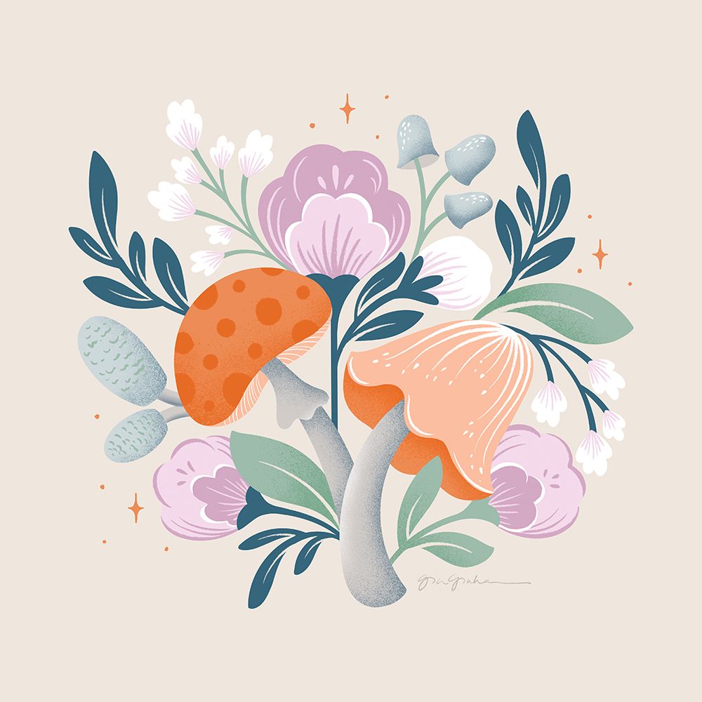 Fantastic Fungi II art print by Gia Graham for $57.95 CAD
