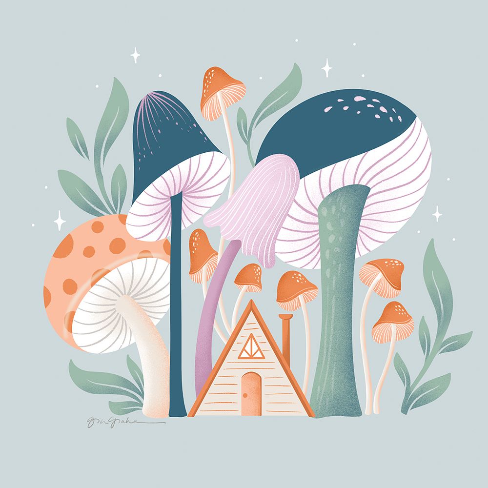 Fantastic Fungi VI art print by Gia Graham for $57.95 CAD