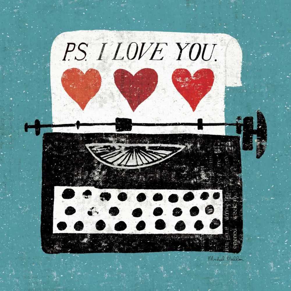 Vintage Desktop - Typewriter art print by Michael Mullan for $57.95 CAD