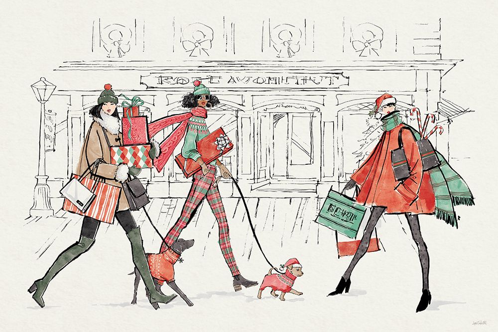 Holiday Fashionistas I art print by Anne Tavoletti for $57.95 CAD