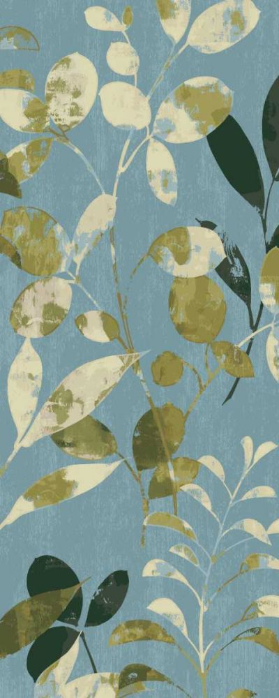 Leaves on Blue II art print by Wild Apple Portfolio for $57.95 CAD